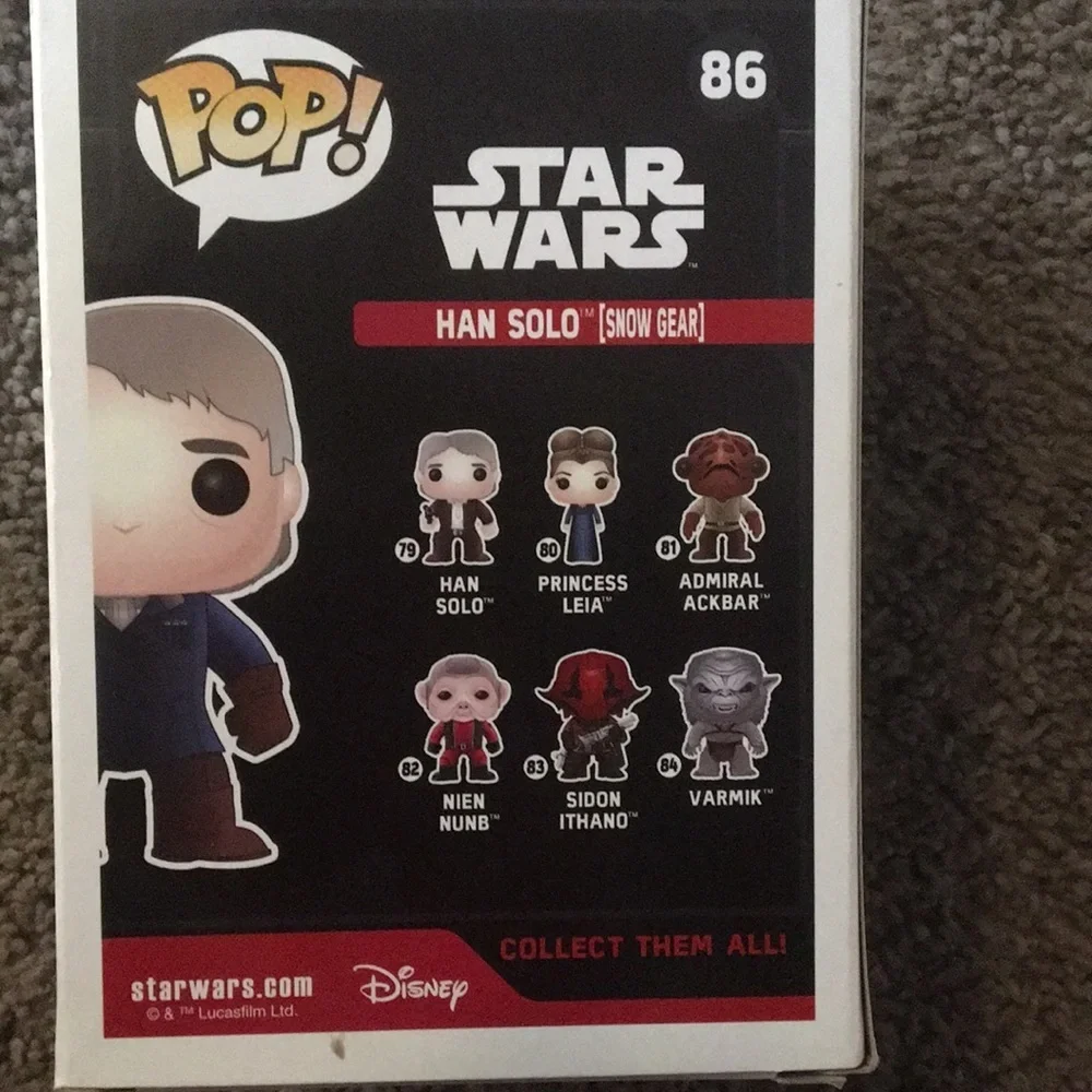 NIOB Loot Crate Han Solo Snow Gear Funko Pop #86